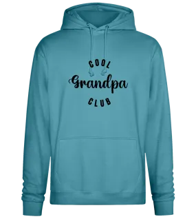 Cool Grandpa Club Text Design - Premium Essential Unisex Hoodie