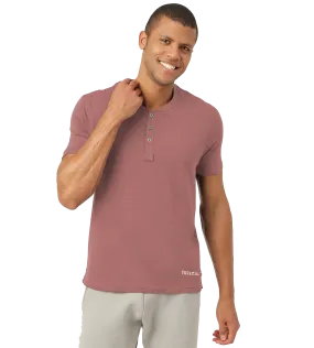 Cuban Peach Henley 2.0 - Half Sleeves (Pack Of 1)