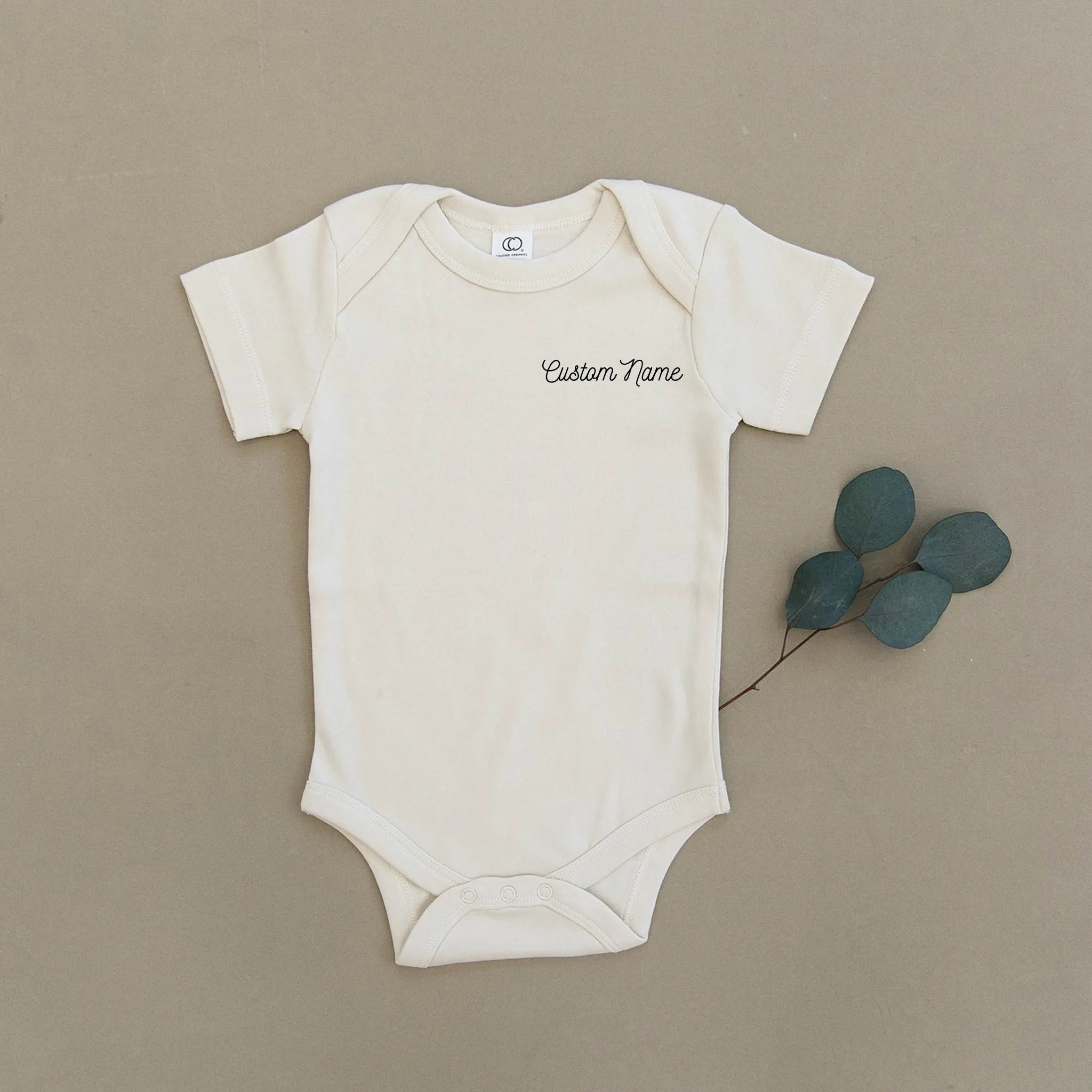 Custom Name Organic Baby Onesie®