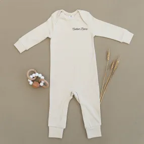 Custom Name Organic Baby Playsuit