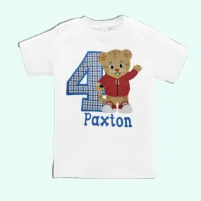 Daniel tiger shirt, Birthday Tiger boys shirt, First Birthday shirt, Boys shirt, Tiger baby boys shirt