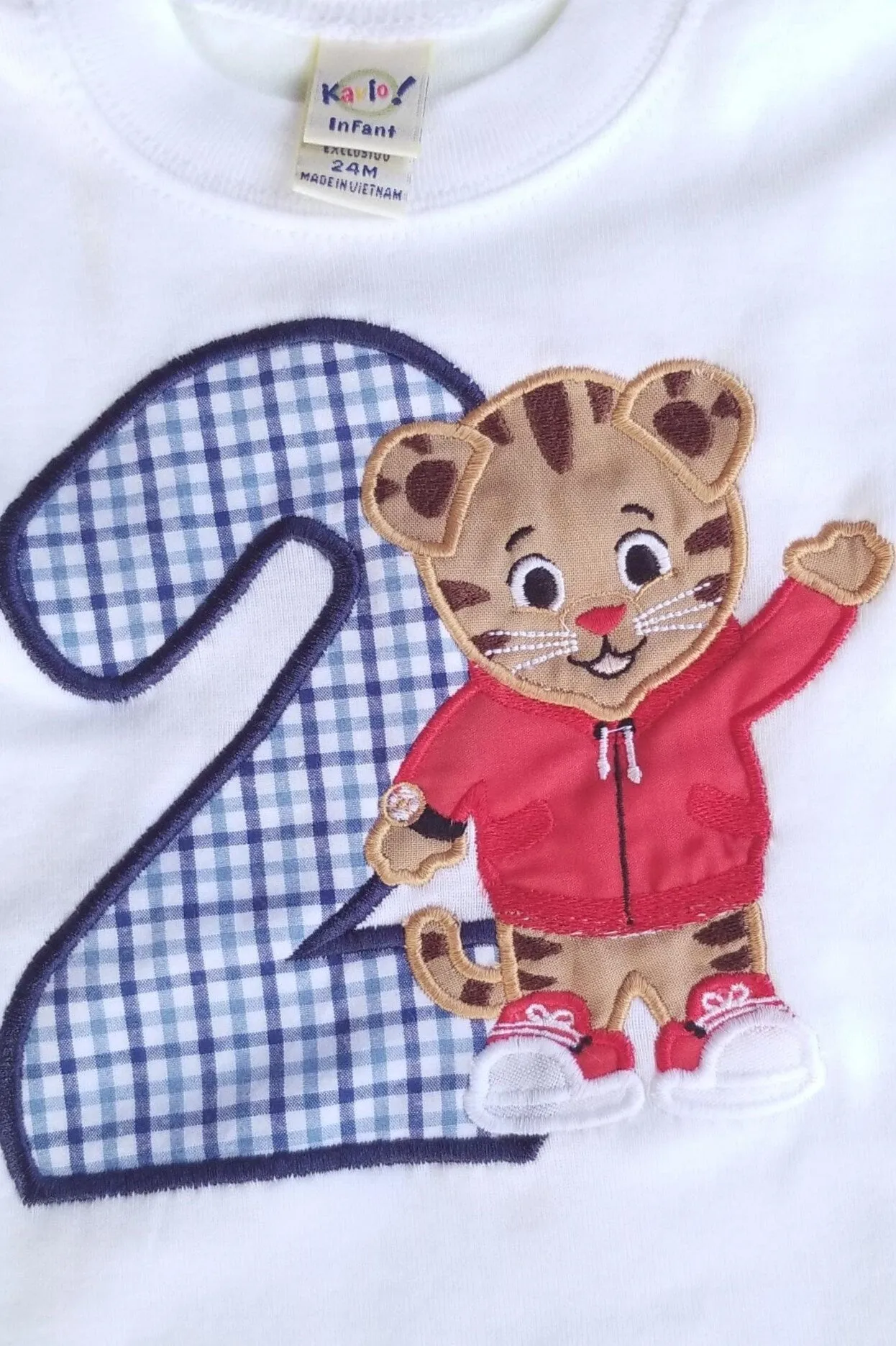 Daniel tiger shirt, Birthday Tiger boys shirt, First Birthday shirt, Boys shirt, Tiger baby boys shirt