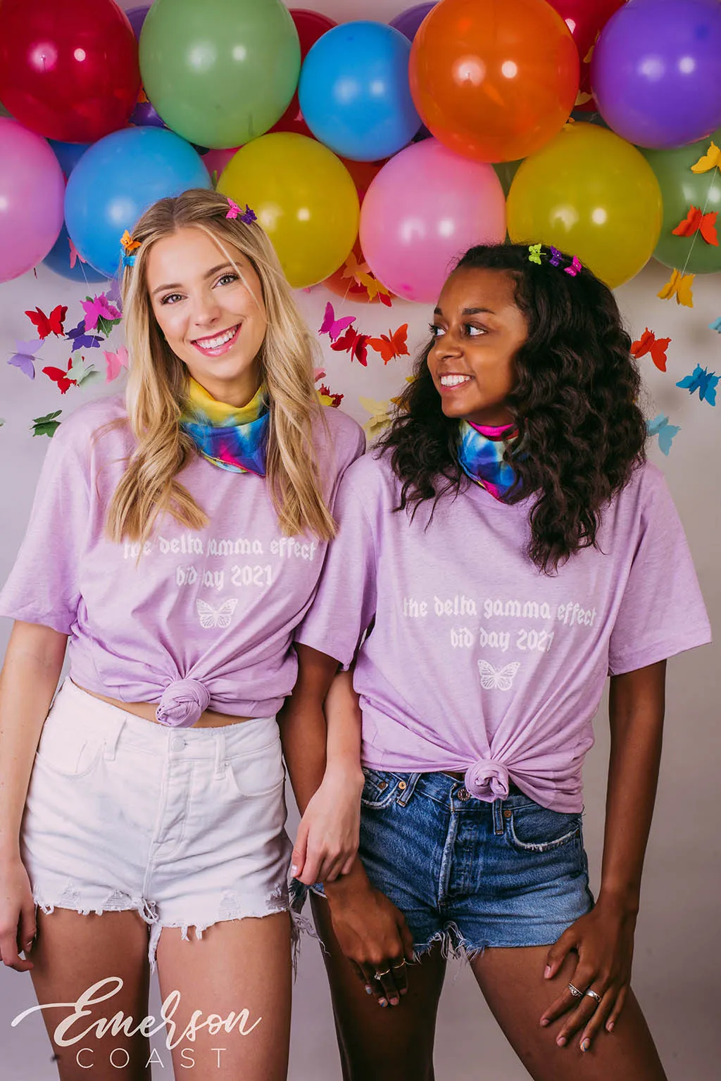 Delta Gamma Butterfly Effect Bid Day Lilac Tee