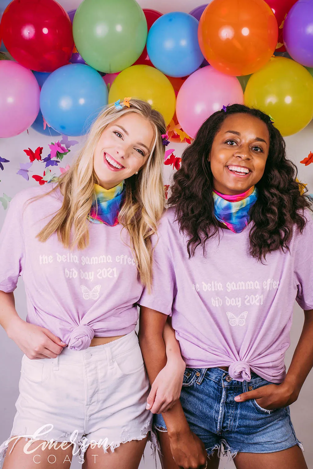 Delta Gamma Butterfly Effect Bid Day Lilac Tee