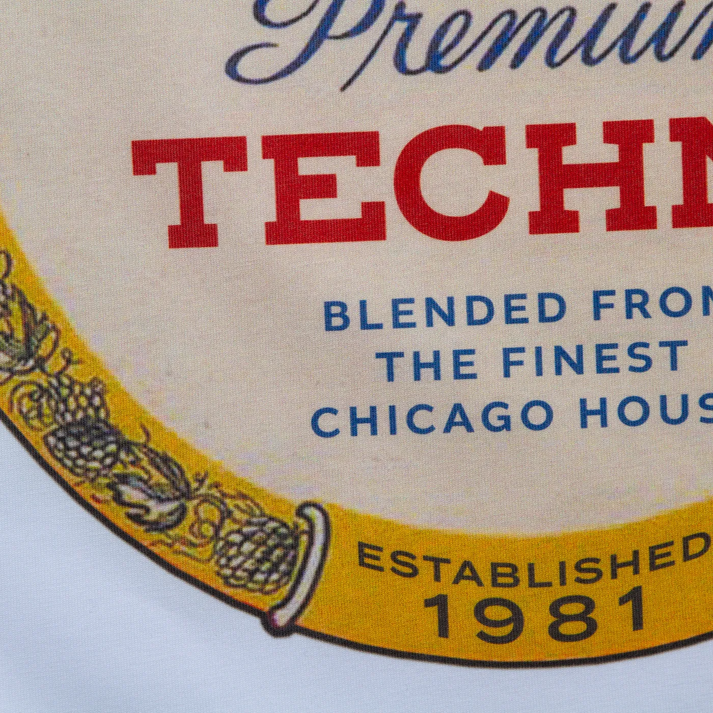 Detroit Premium Techno Front Print - Tshirt - White