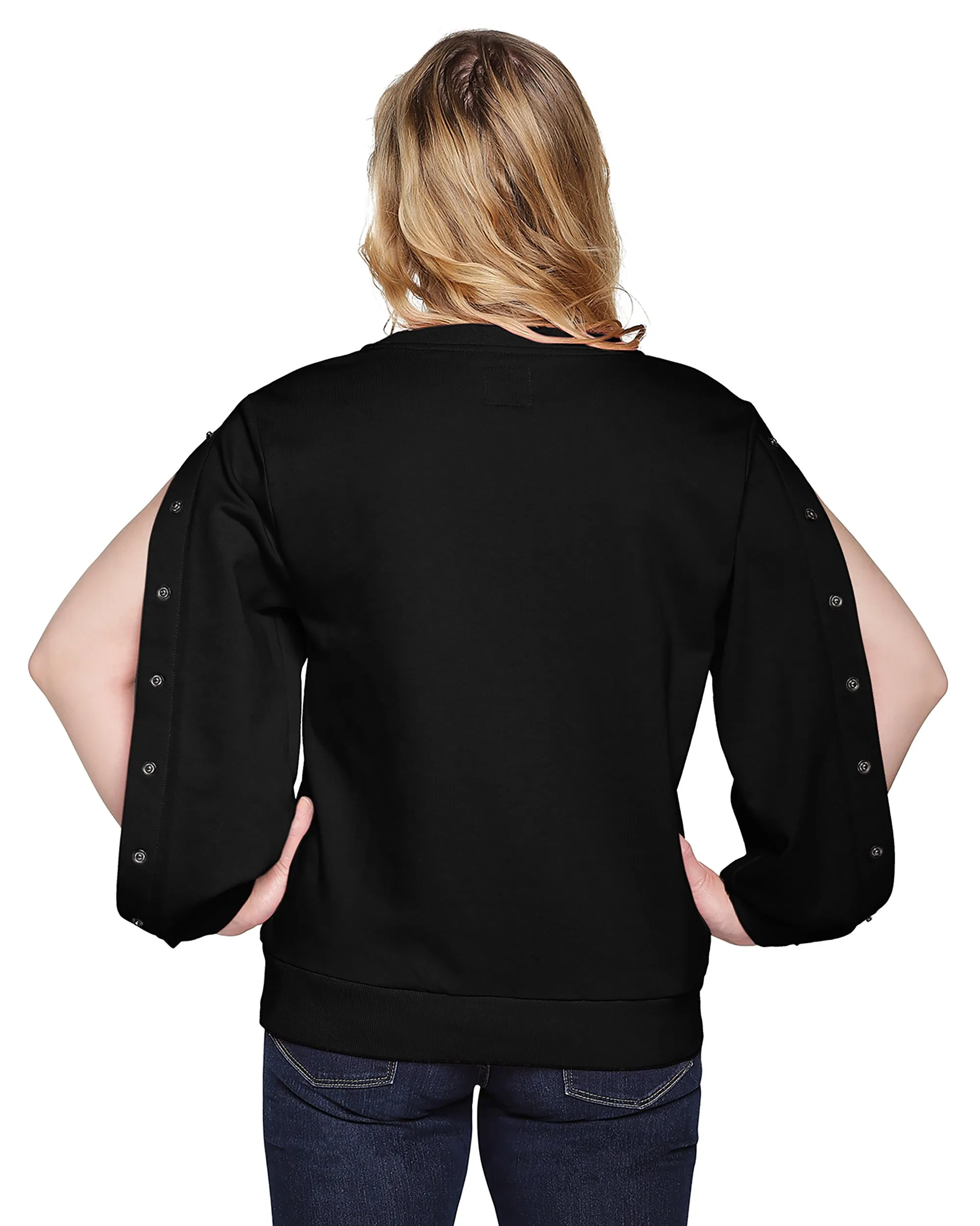 Dialysis Shirts for Women with Easy Arm Port Access Makes Best Dialysis or Cancer Patient Gift  Black