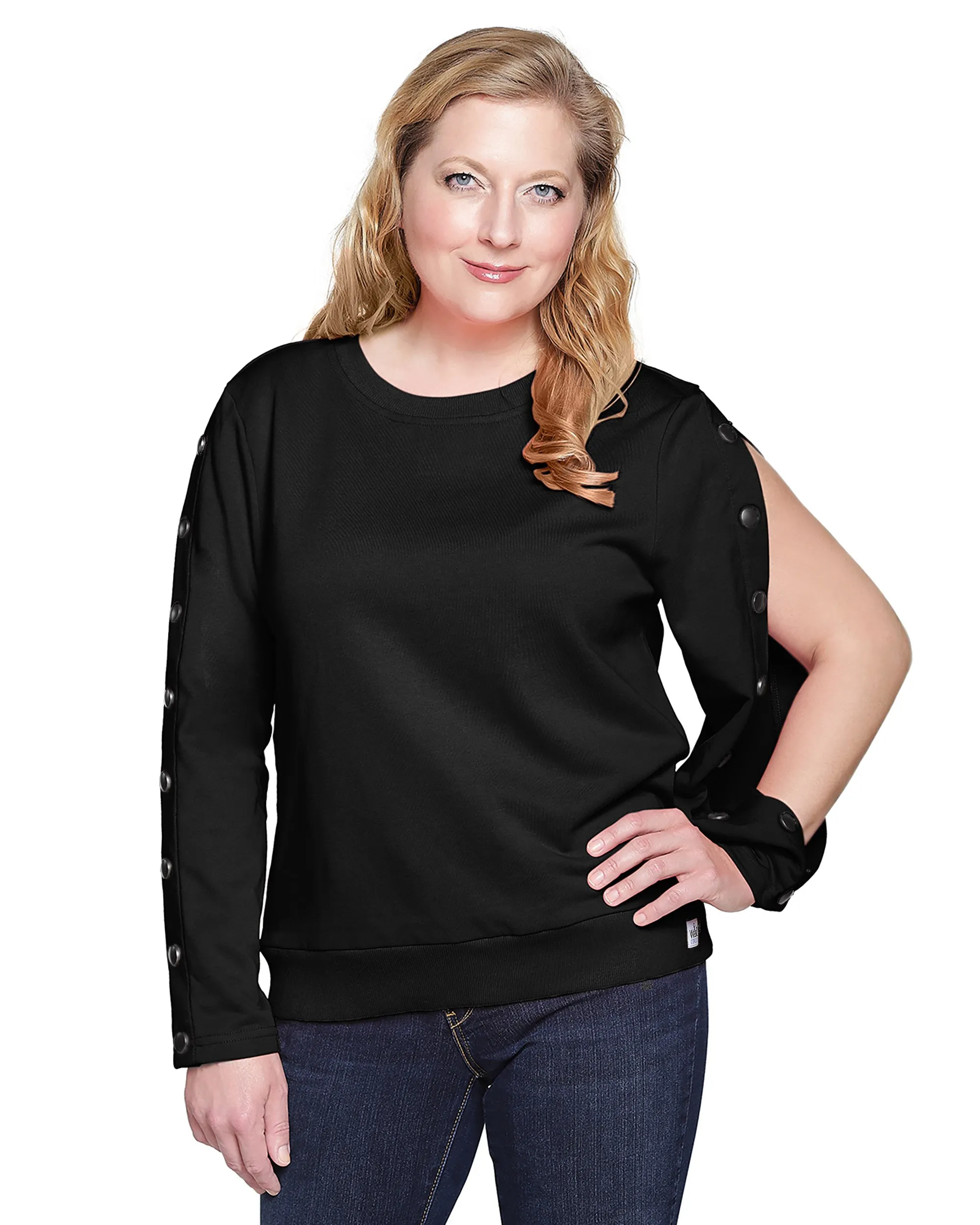 Dialysis Shirts for Women with Easy Arm Port Access Makes Best Dialysis or Cancer Patient Gift  Black