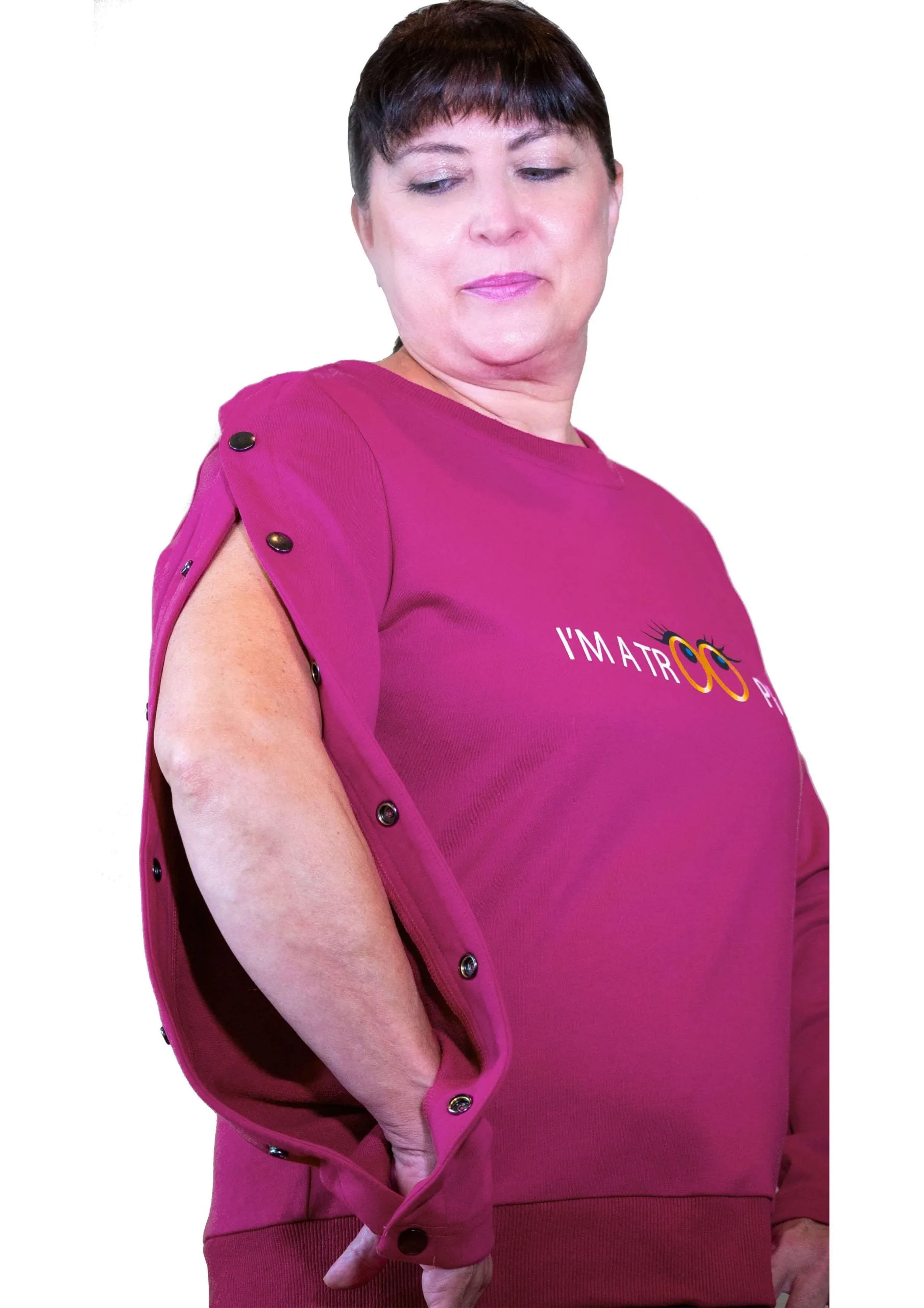 Dialysis Shirts for Women with Easy Arm Port Access Makes Best Dialysis Patient Gift "Trooper"