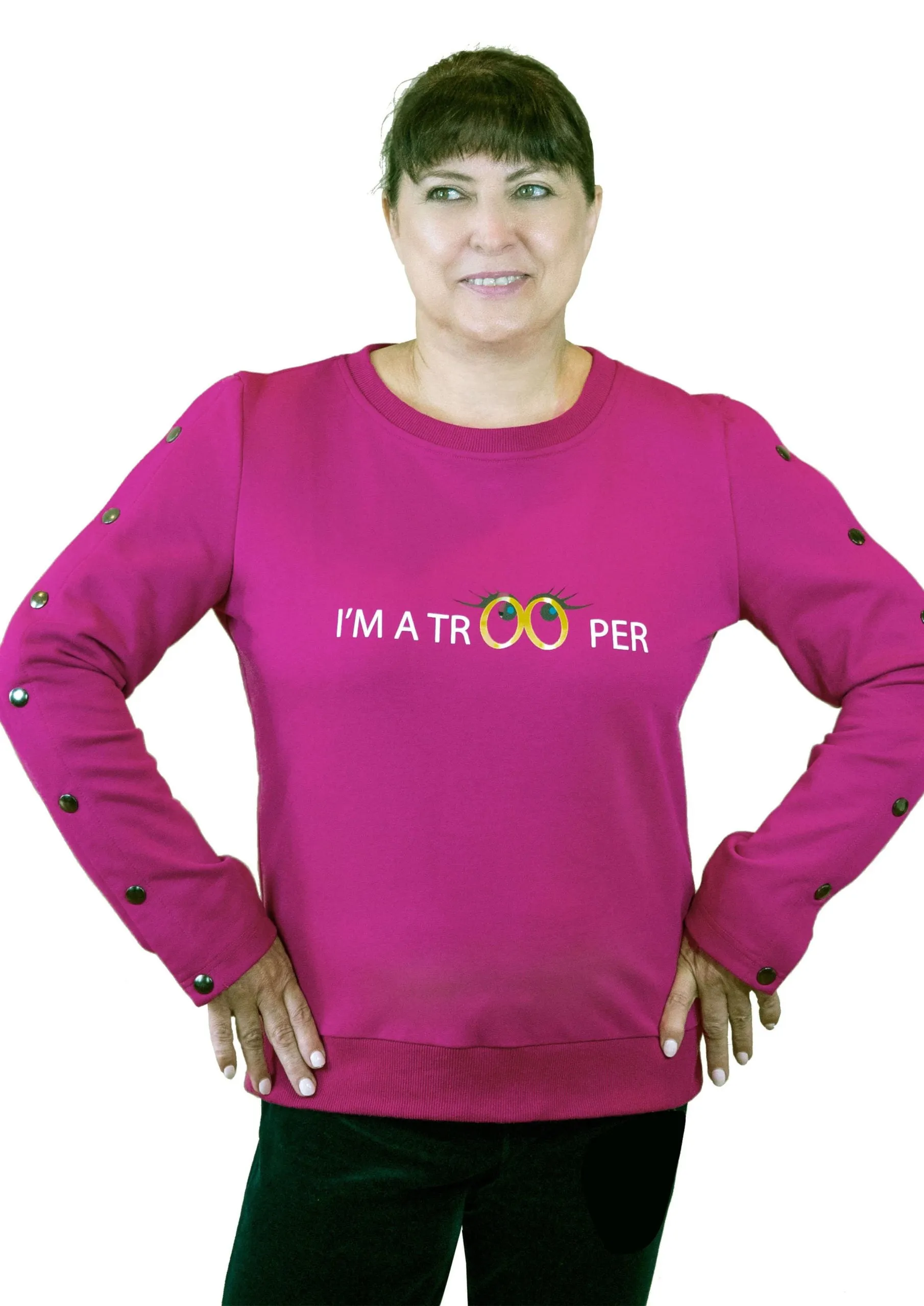 Dialysis Shirts for Women with Easy Arm Port Access Makes Best Dialysis Patient Gift "Trooper"