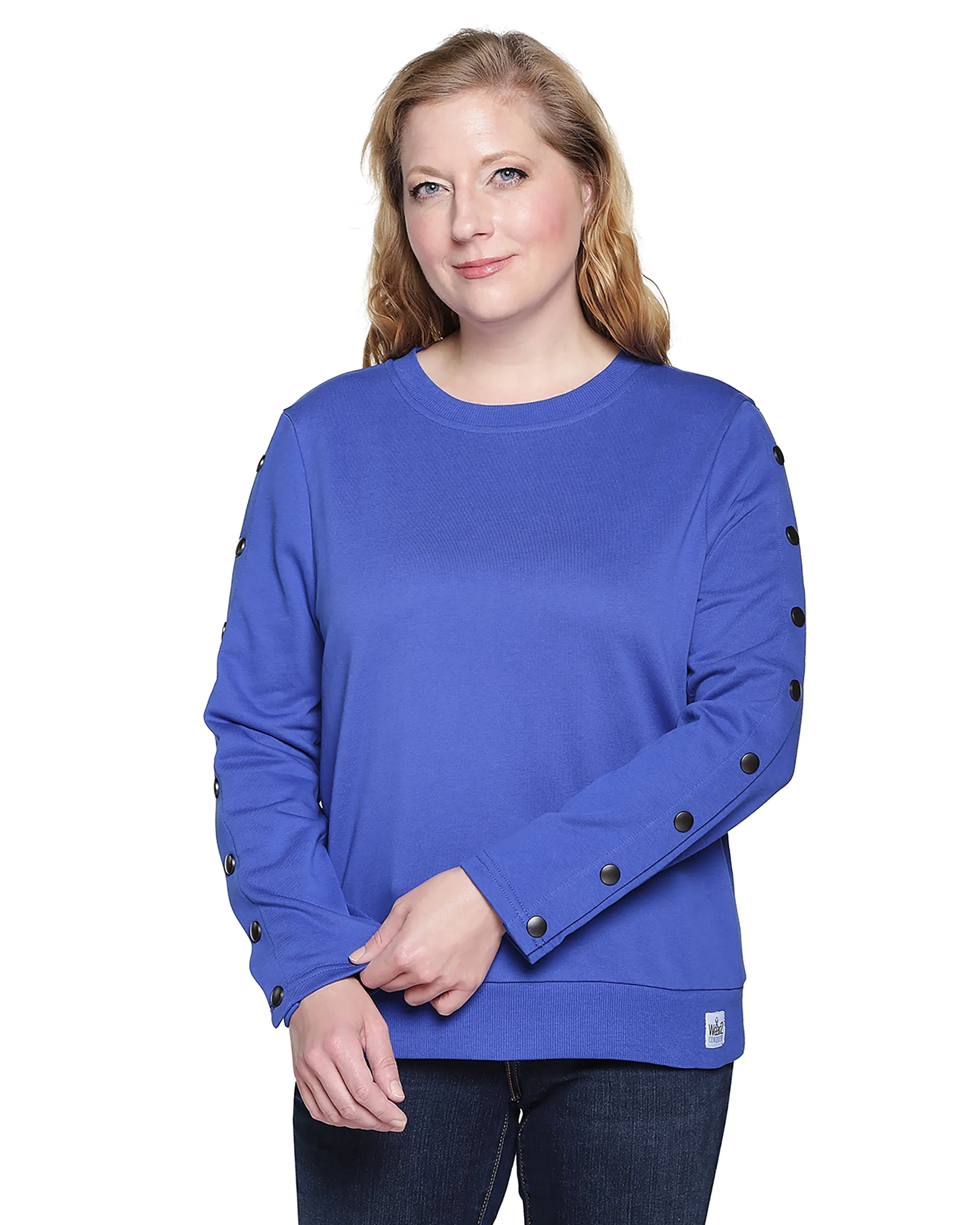 Dialysis Shirts for Women with Easy Arm Port Access Makes Best Dialysis Patient Gift Royal Blue