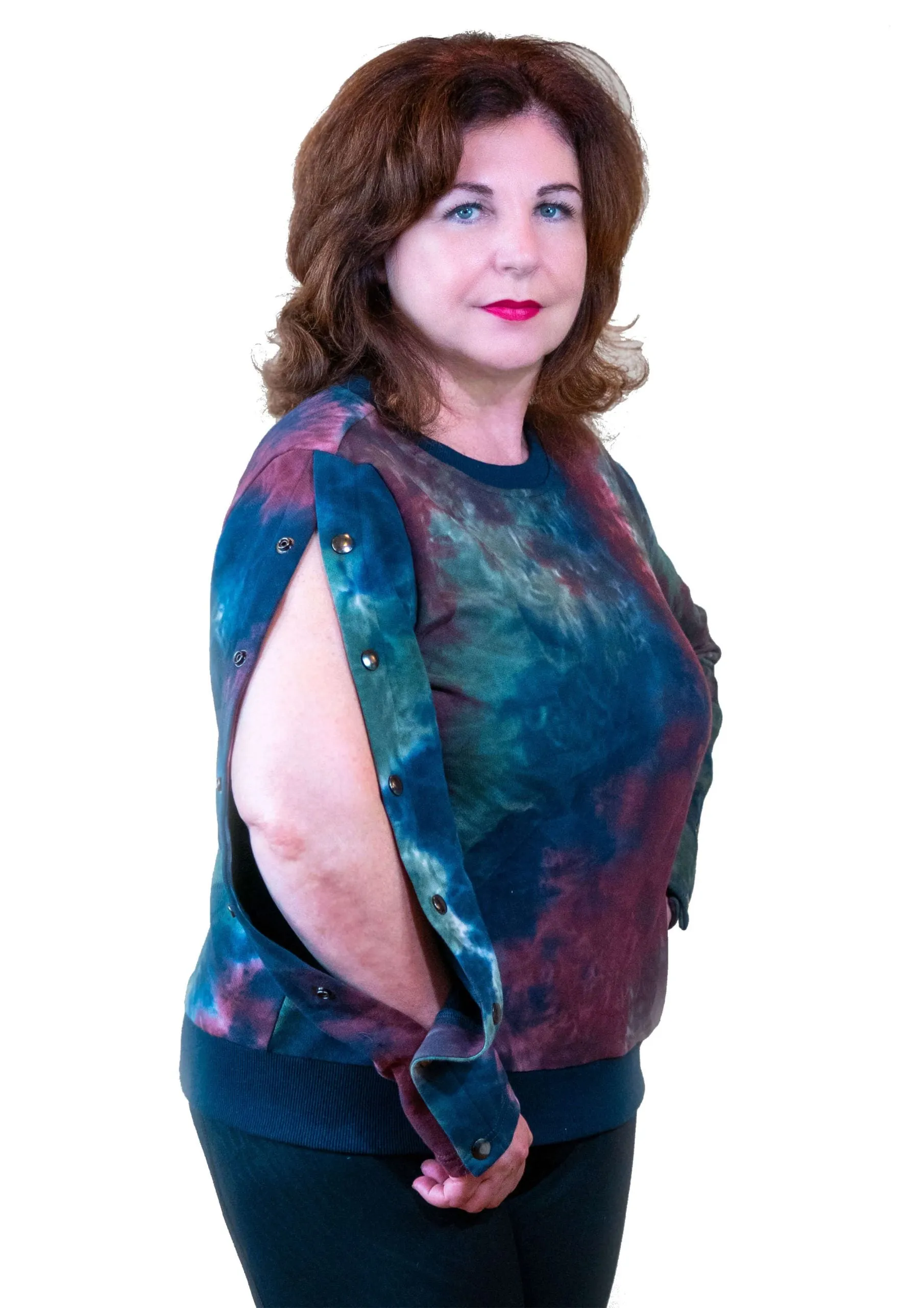 Dialysis Shirts for Women with Easy Arm Port Access Makes Best Dialysis Patient Gift Tie Dye