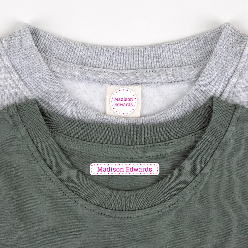 Dots Camp Clothing Labels Pack