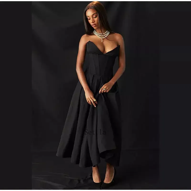 Elegant Maxi Dress with Off-shoulder and Backless Design