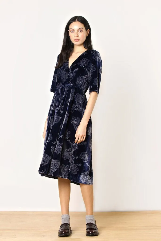 Elliott Dress - Paisley Velvet