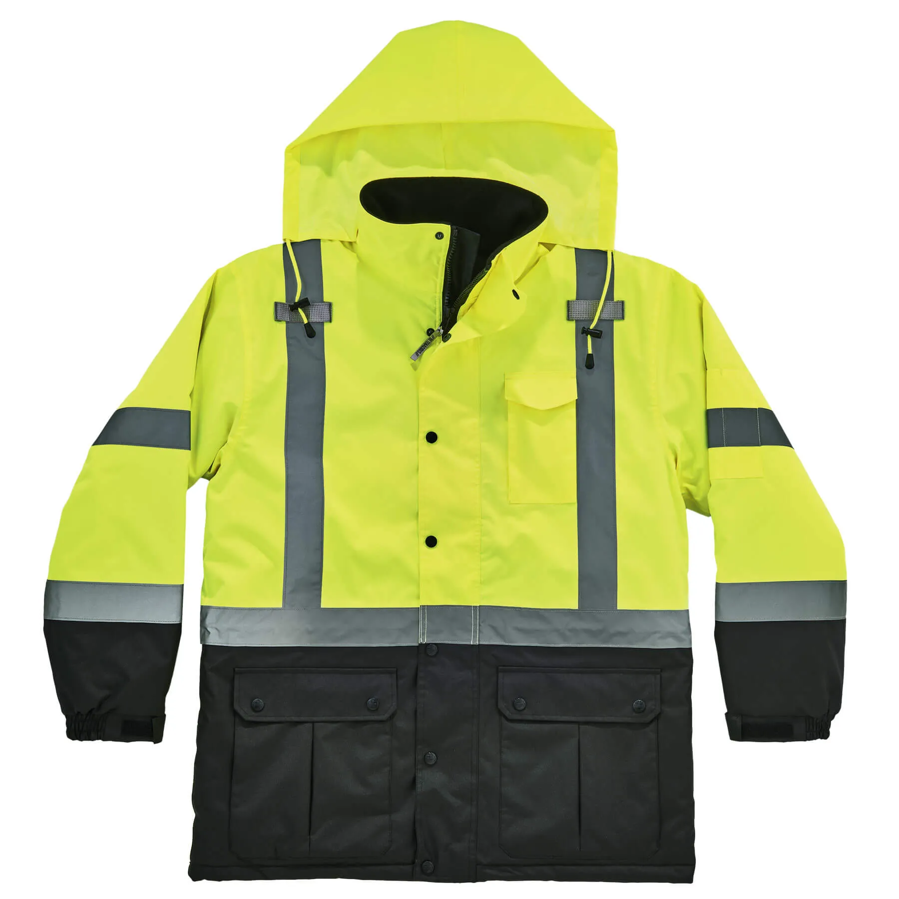 Ergodyne 25562 GloWear 8384 Type R Class 3 Thermal Parka, Small, HV Lime