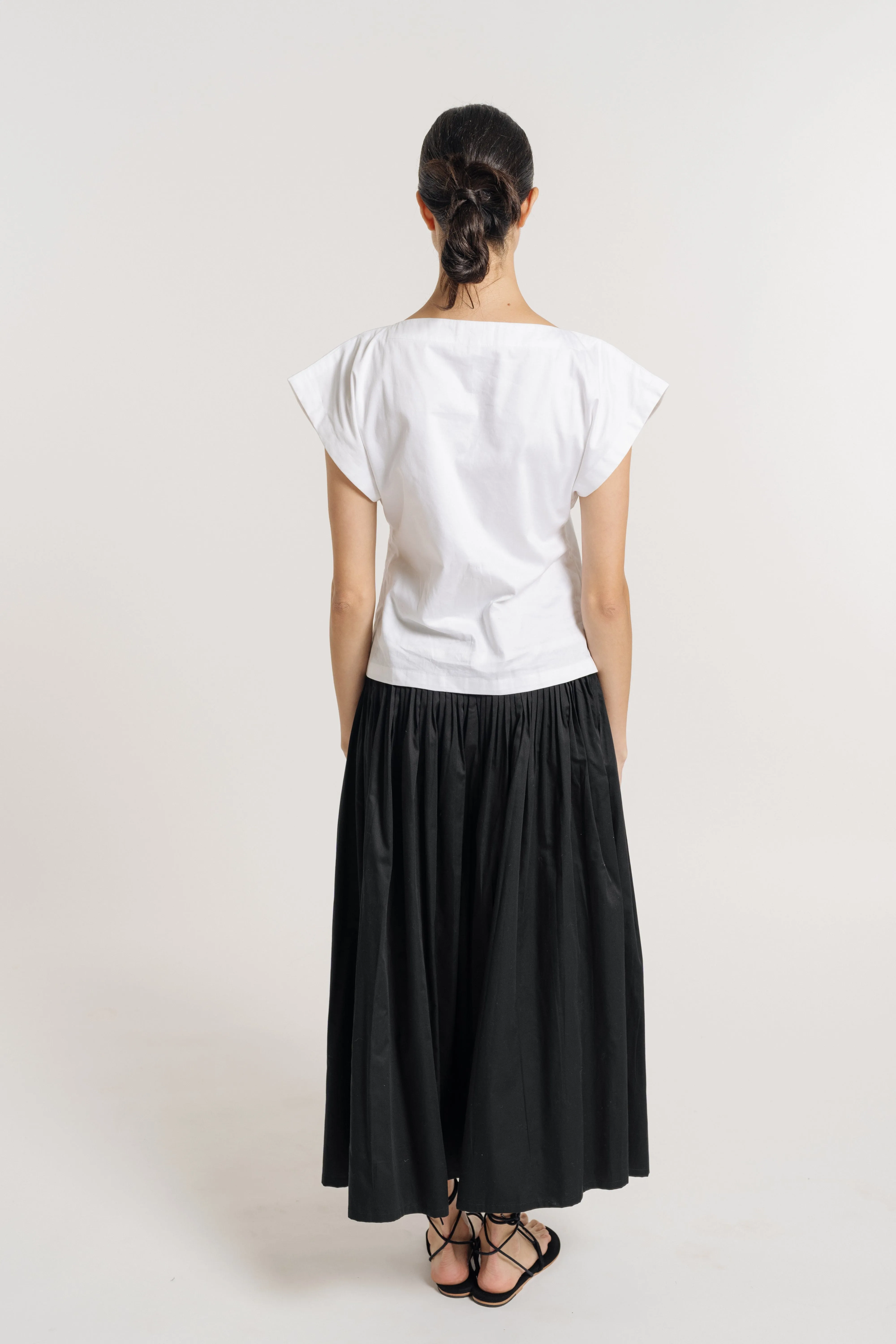 Everyday Top - White Poplin