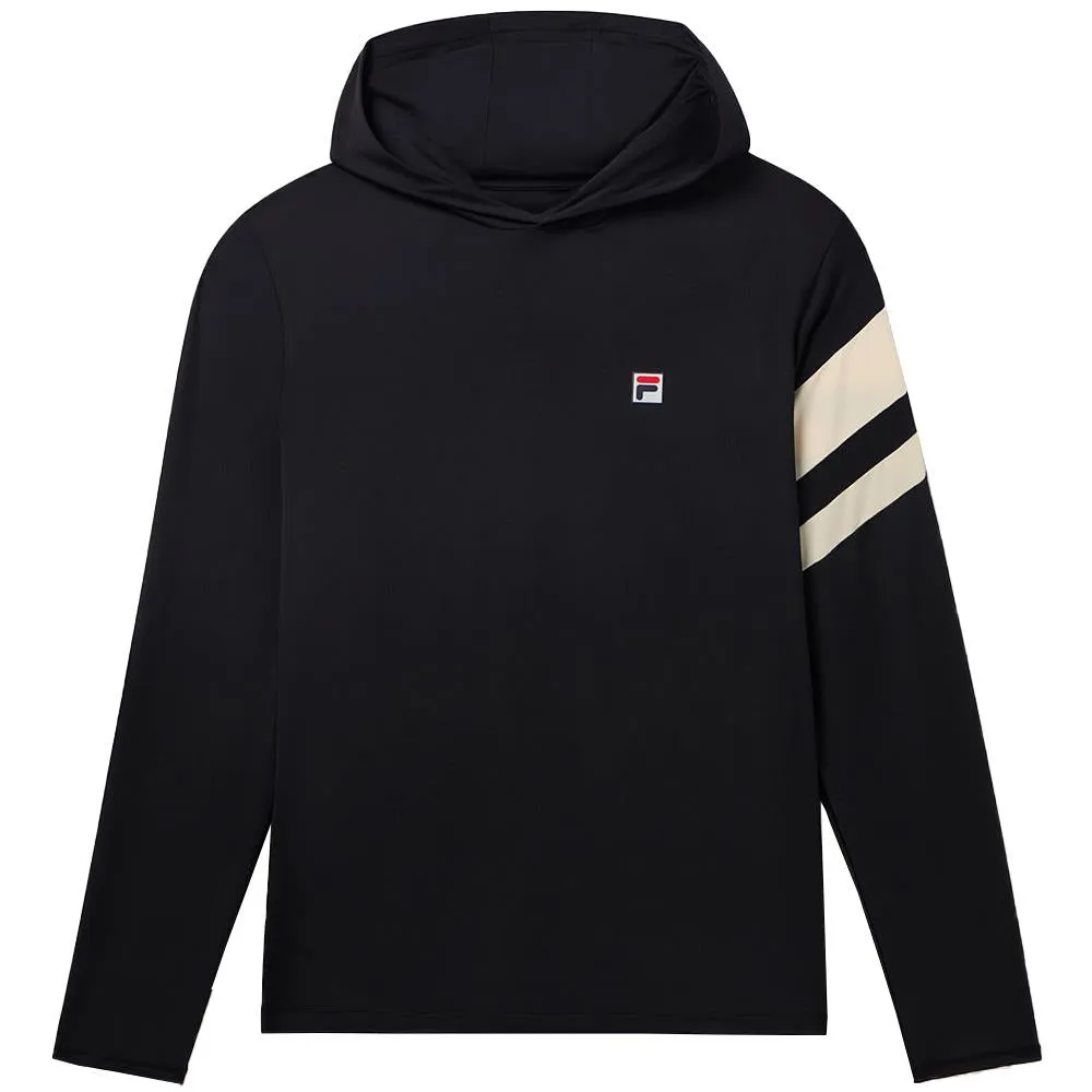 Fila Men's Essentials Longsleeve Hoody - Black/Angora