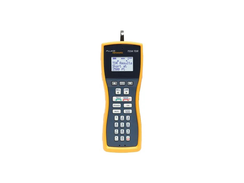 Fluke Networks TS54-A-09-TDR Ts54 Pro LCD Butt-in Test Set   TDR, ABN With Piercing Pin