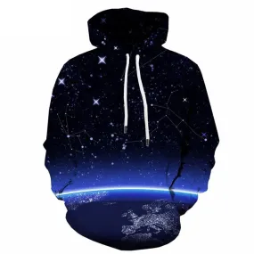 Galaxy Hoodie Men Space 3d Printed Universe Hoody Anime Star Hoodie Print