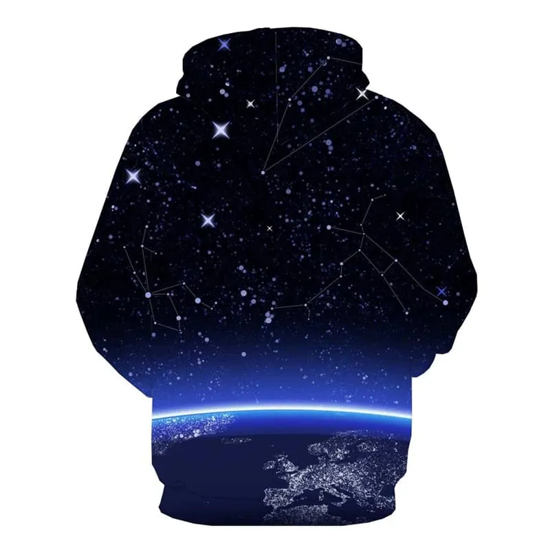 Galaxy Hoodie Men Space 3d Printed Universe Hoody Anime Star Hoodie Print