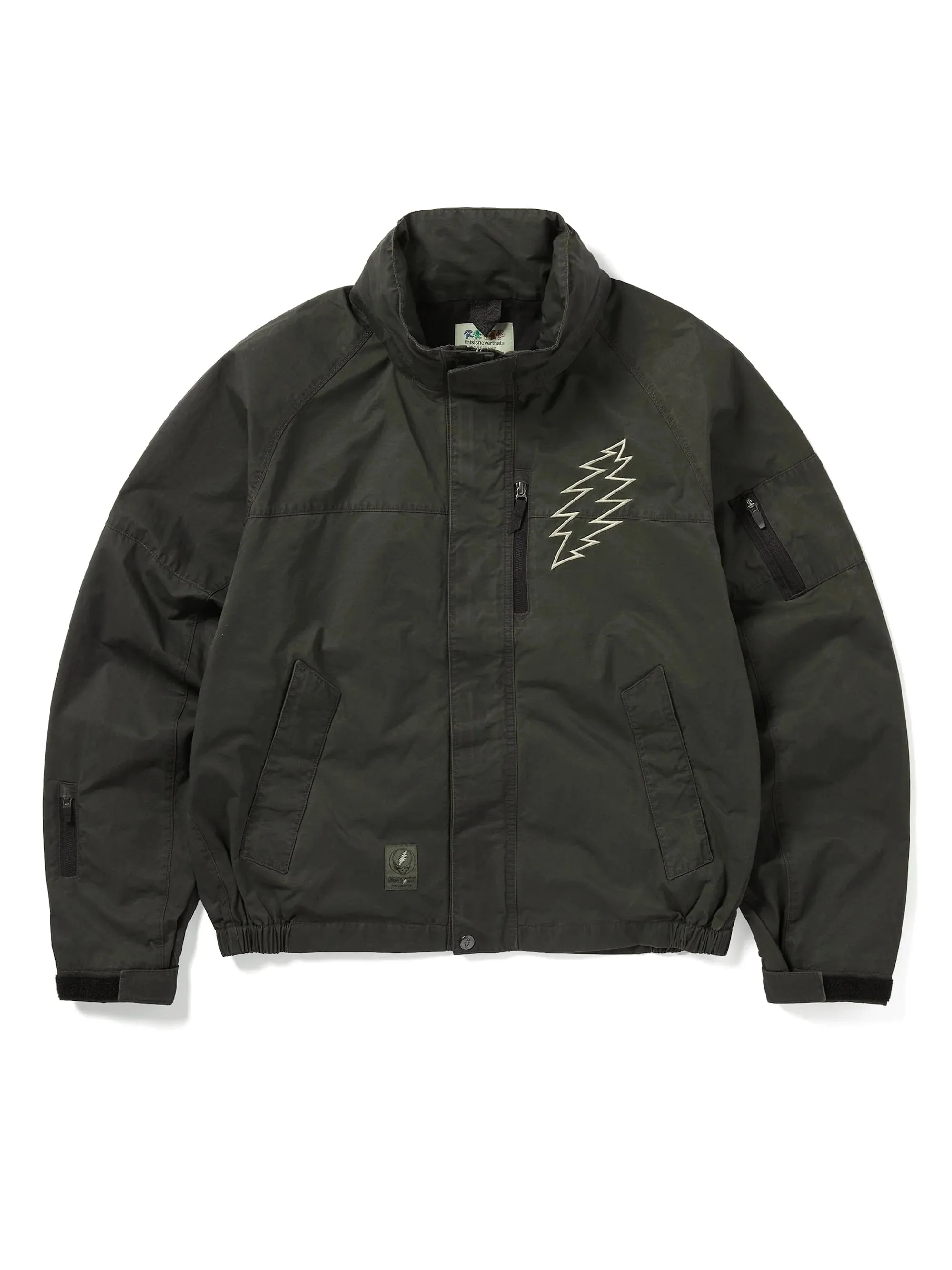 GD Lightning Bear Wind Jacket Off Black / THISISNEVERTHAT X GRATEFUL DEAD