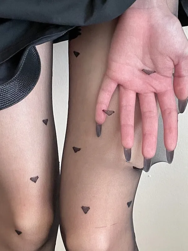 Gloomy heart 0d tights