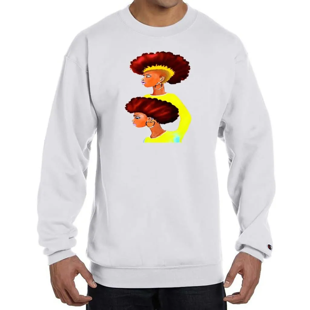 Grunge Fro Unisex Champion Sweatshirt - 5 colors