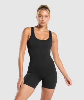 Gymshark Corset Seamless Bodysuit - Black