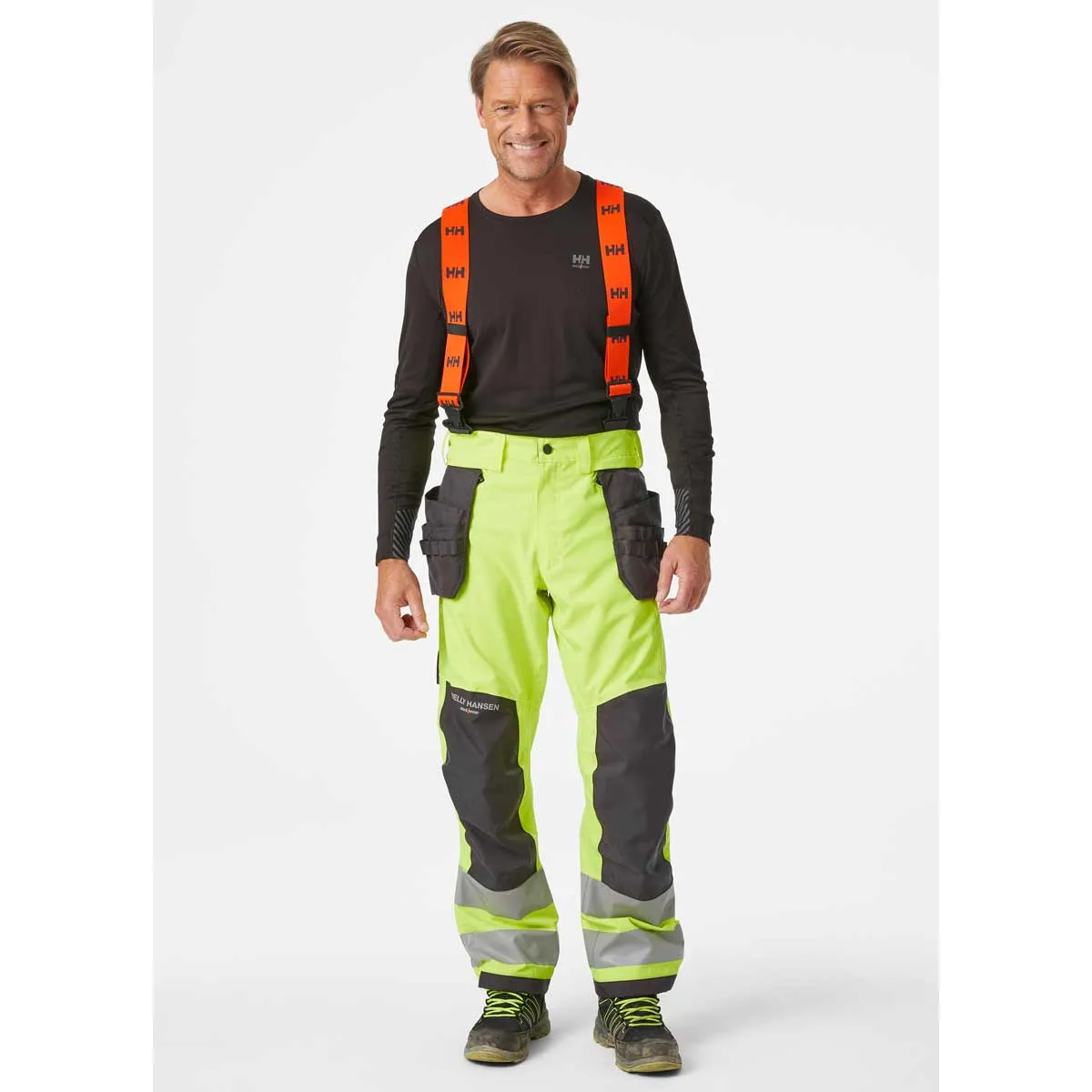 Helly Hansen Alna 2.0 Hi Vis Waterproof Shell Construction Bib Pant Class 2