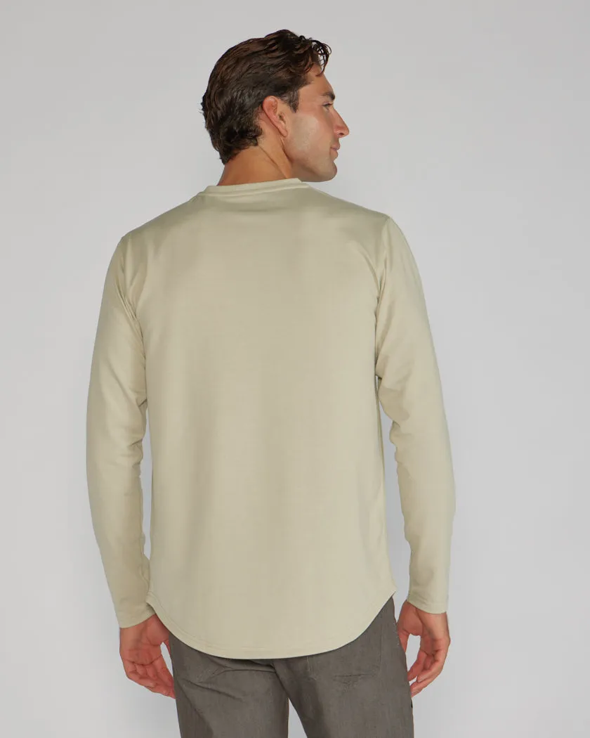 Henley Drop-Cut Long Sleeve: BYLT Signature