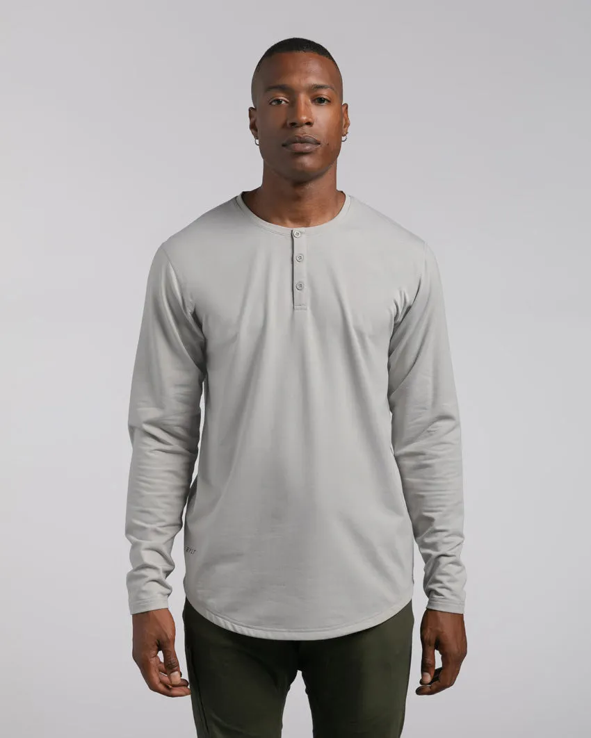 Henley Drop-Cut Long Sleeve: BYLT Signature