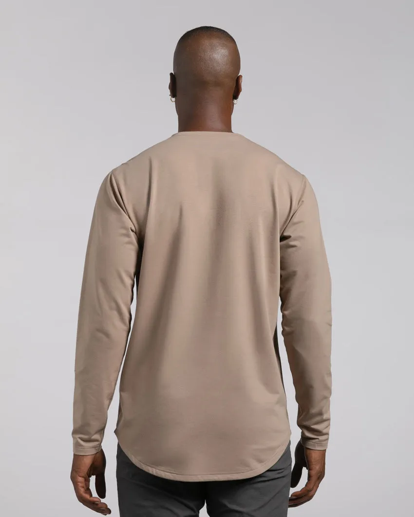 Henley Drop-Cut Long Sleeve: BYLT Signature