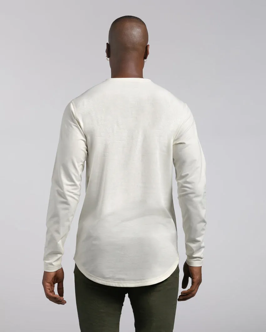 Henley Drop-Cut Long Sleeve: BYLT Signature