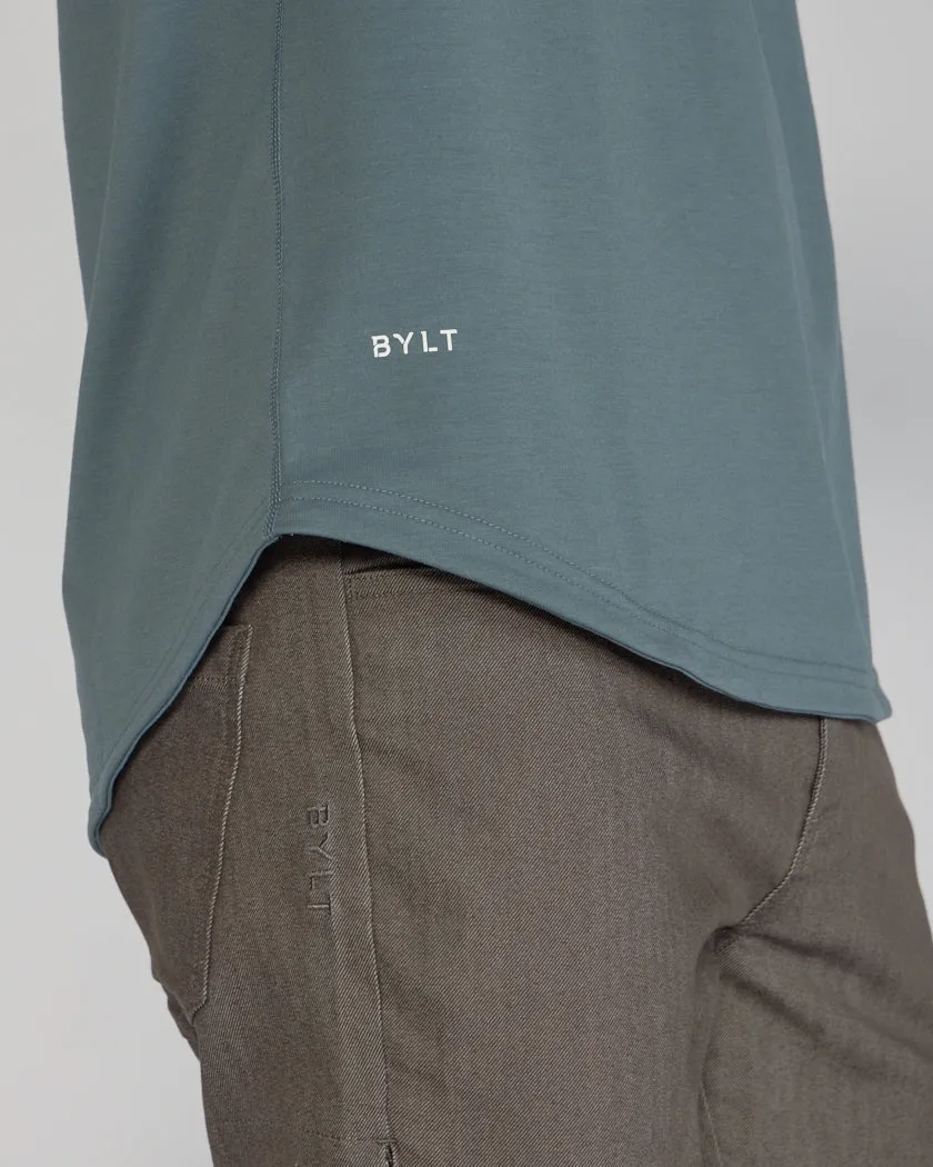 Henley Drop-Cut Long Sleeve: BYLT Signature