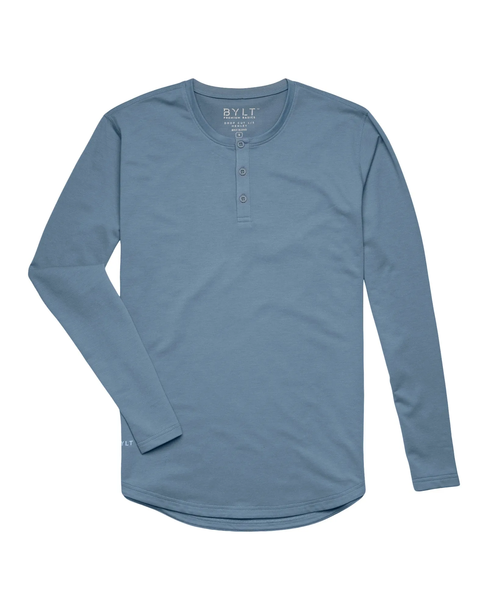 Henley Drop-Cut Long Sleeve: LUX