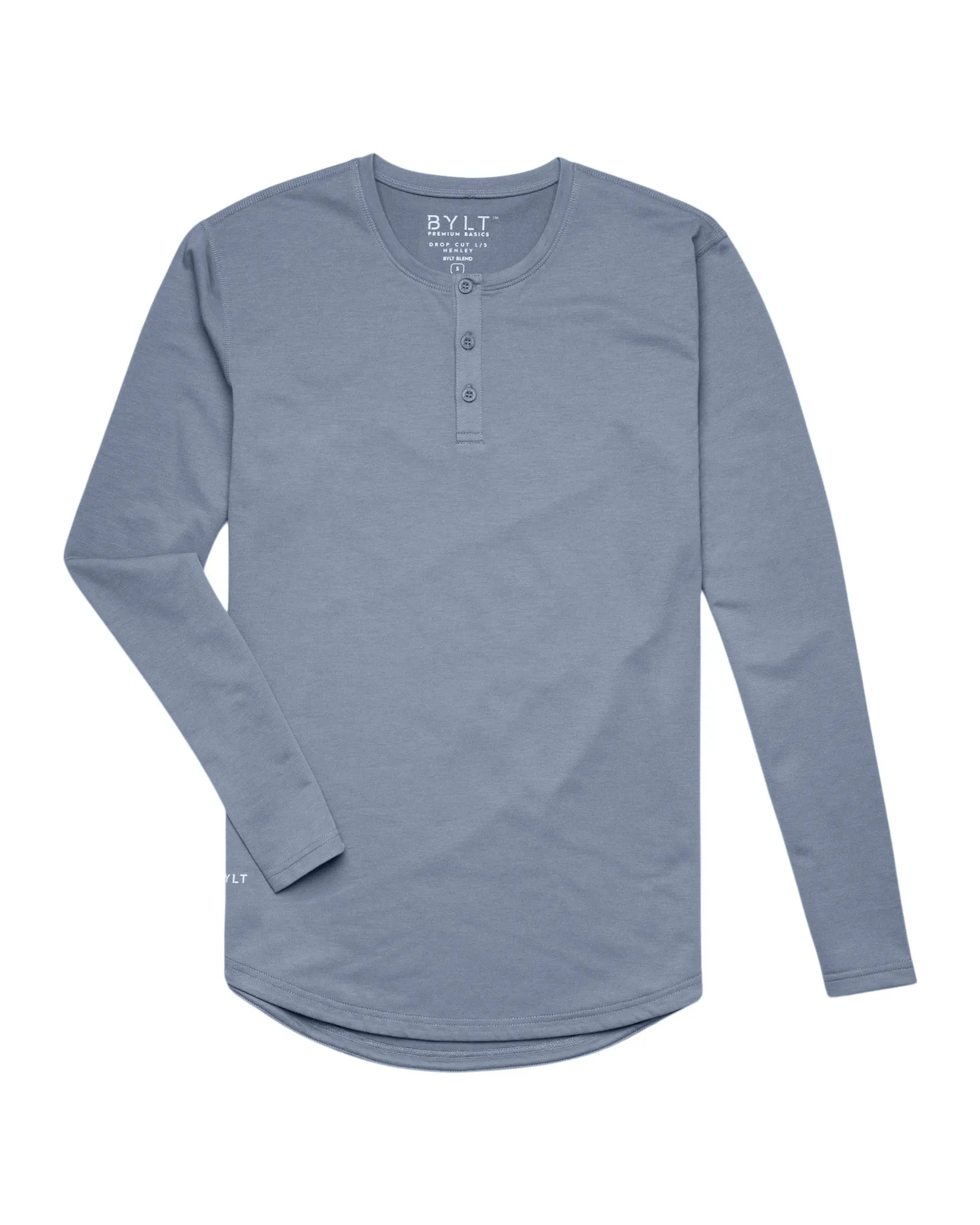 Henley Drop-Cut Long Sleeve: LUX