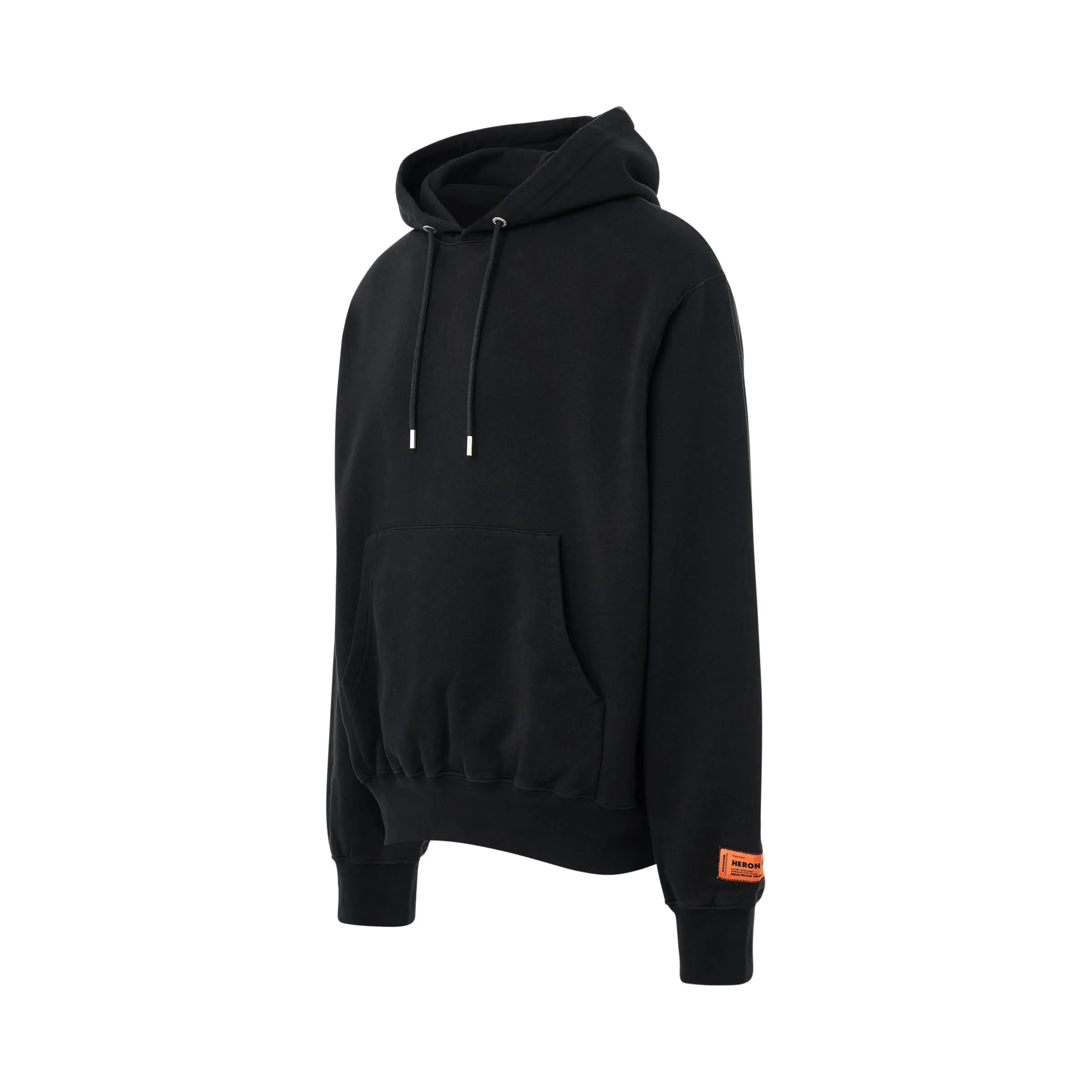 Heron Ex-Ray Recycled Hoodie in Black