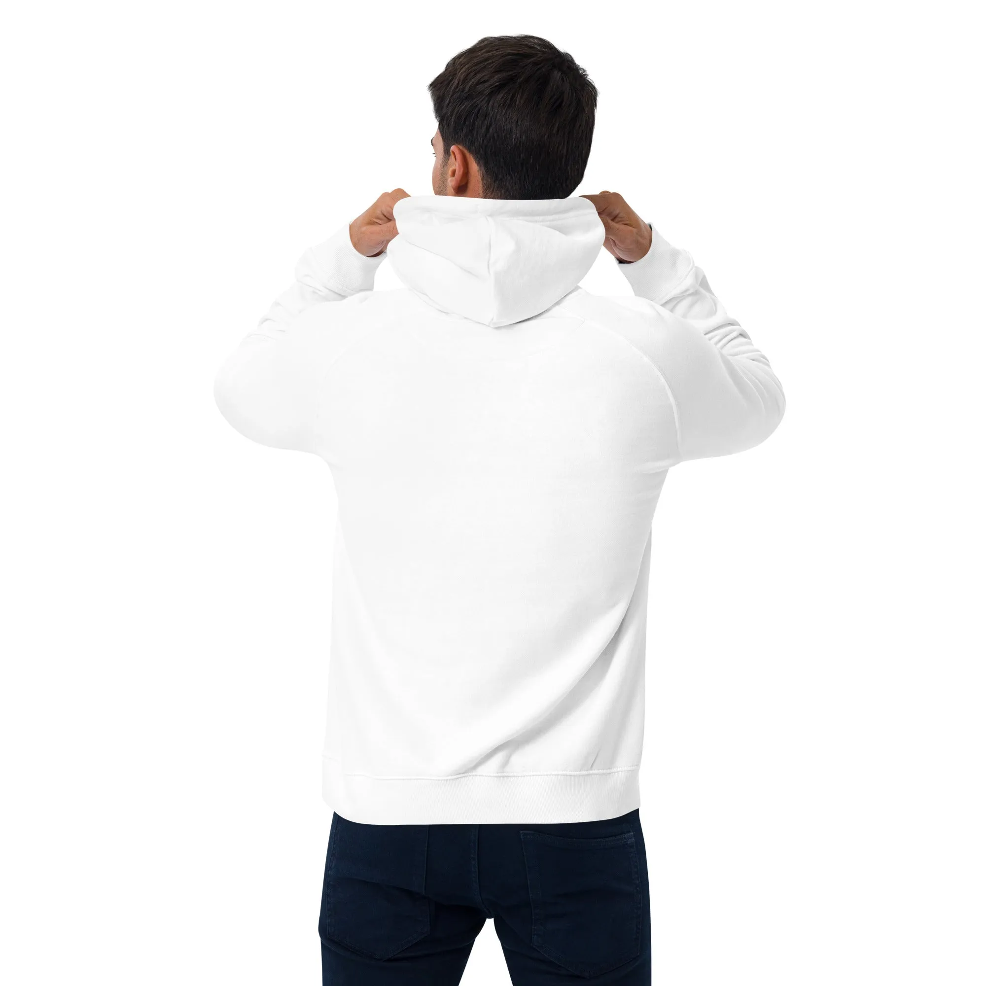 I Am Ready And You Graphic Men Eco Raglan Hoodie