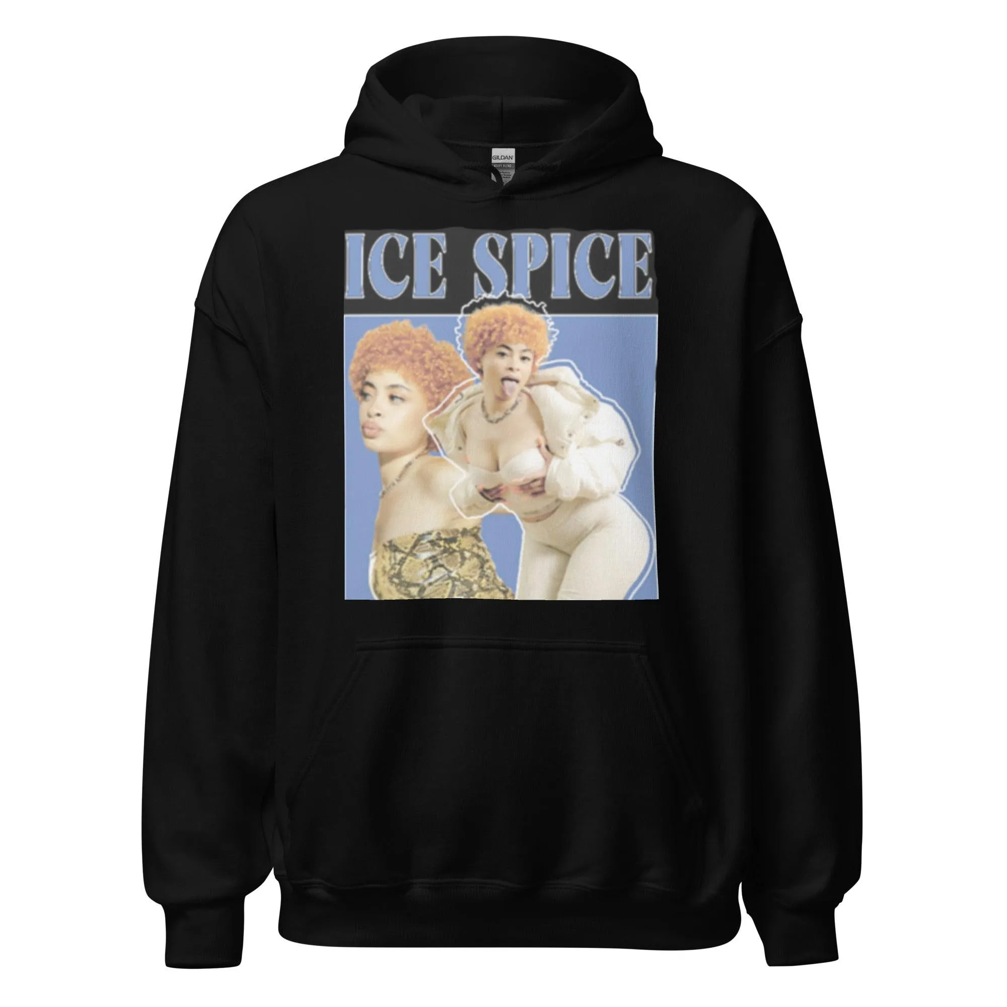 Ice Spice Hoodie Ice Using her Spice Blended Cotton Unisex Midweight Pullover