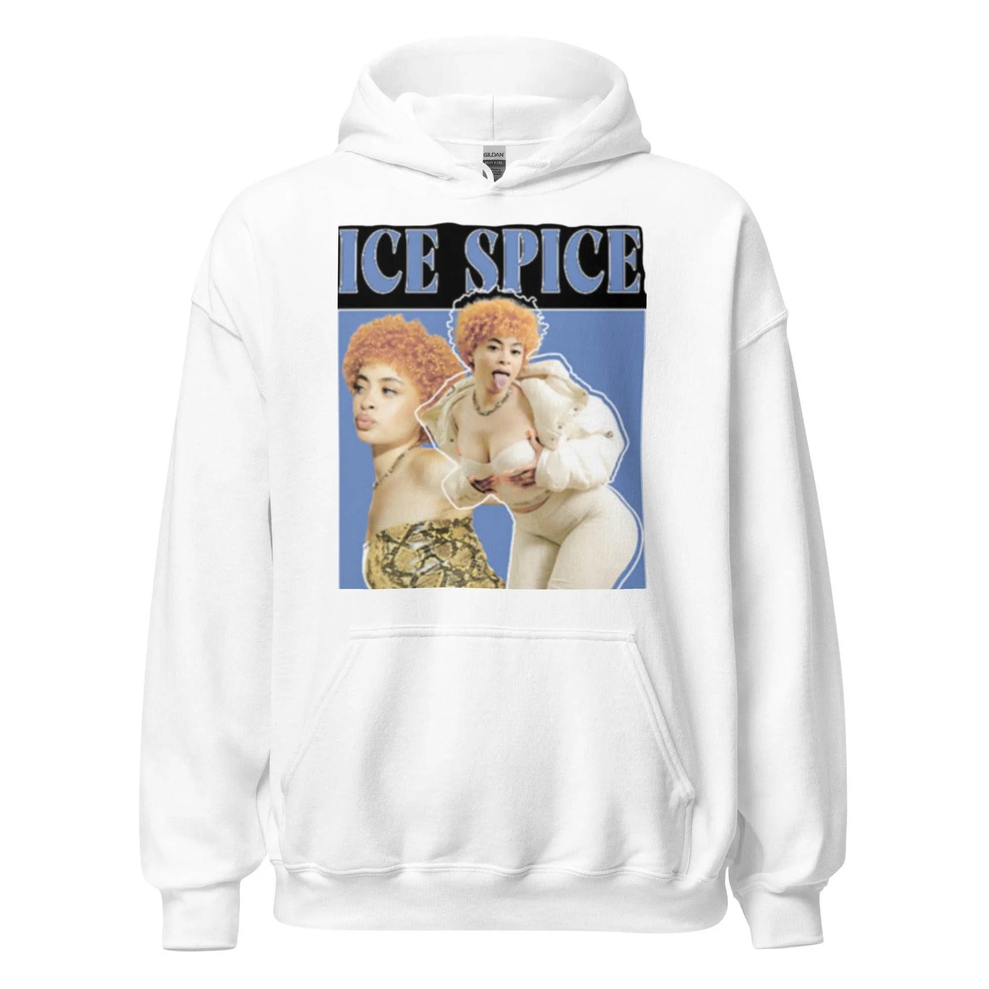 Ice Spice Hoodie Ice Using her Spice Blended Cotton Unisex Midweight Pullover