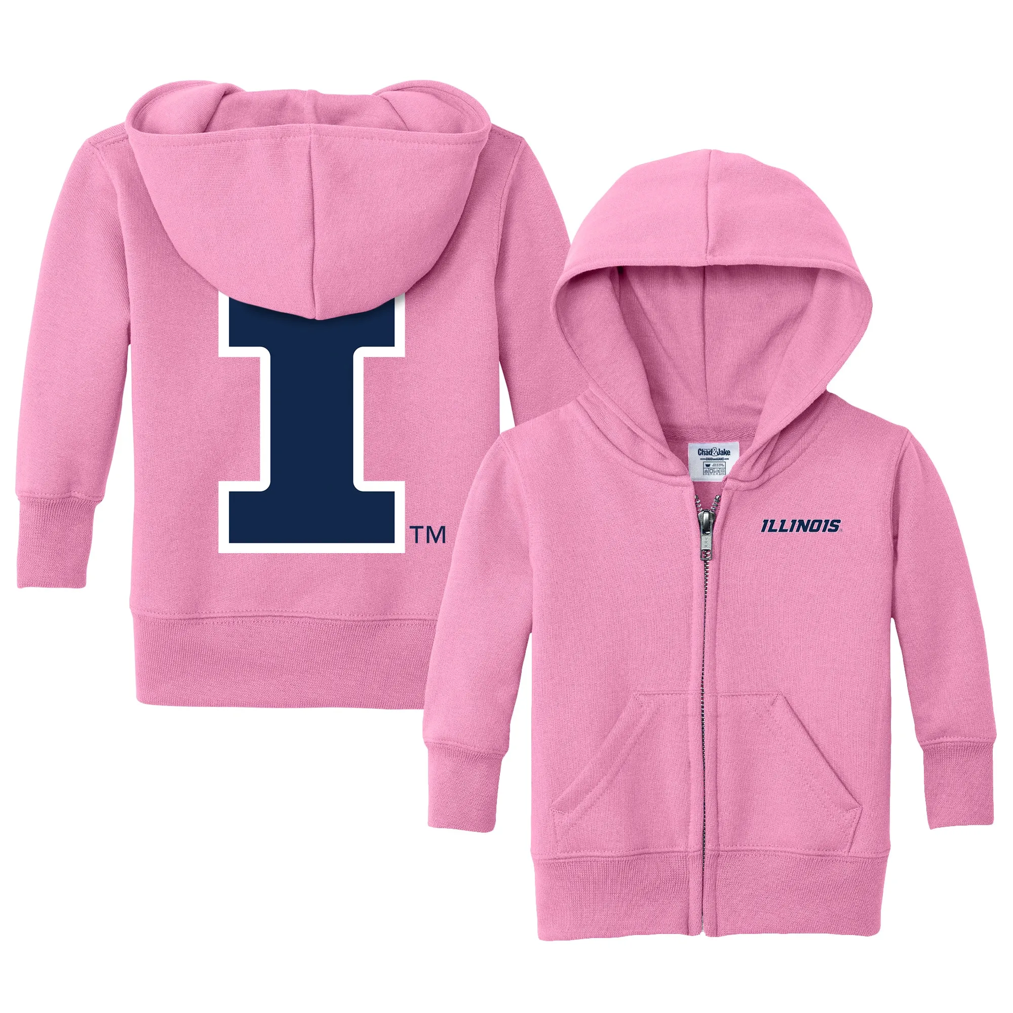 Illinois Fighting Illini Logo Infant Full-Zip Sweatshirt