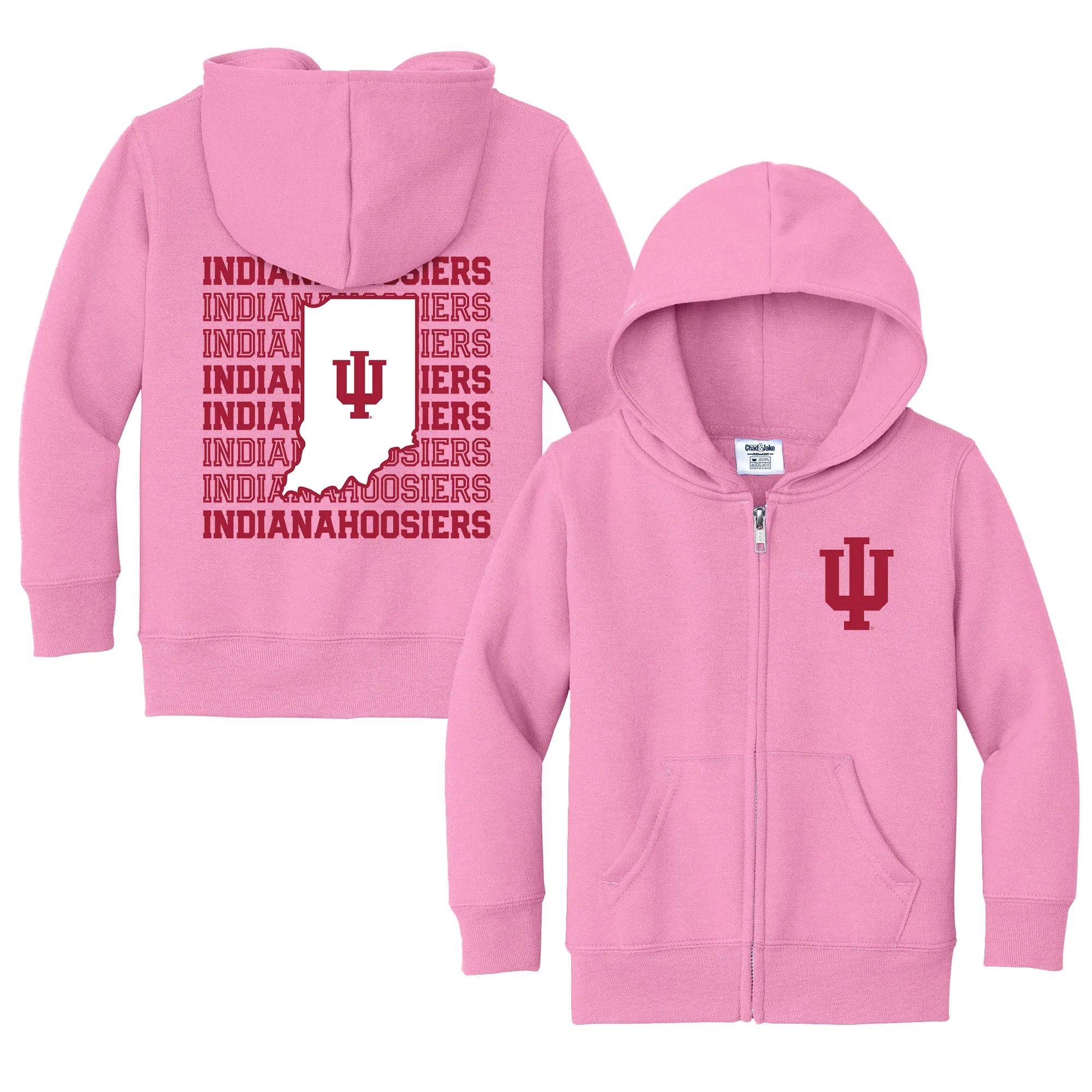 Indiana Hoosiers Retro Toddler Full-Zip Sweatshirt