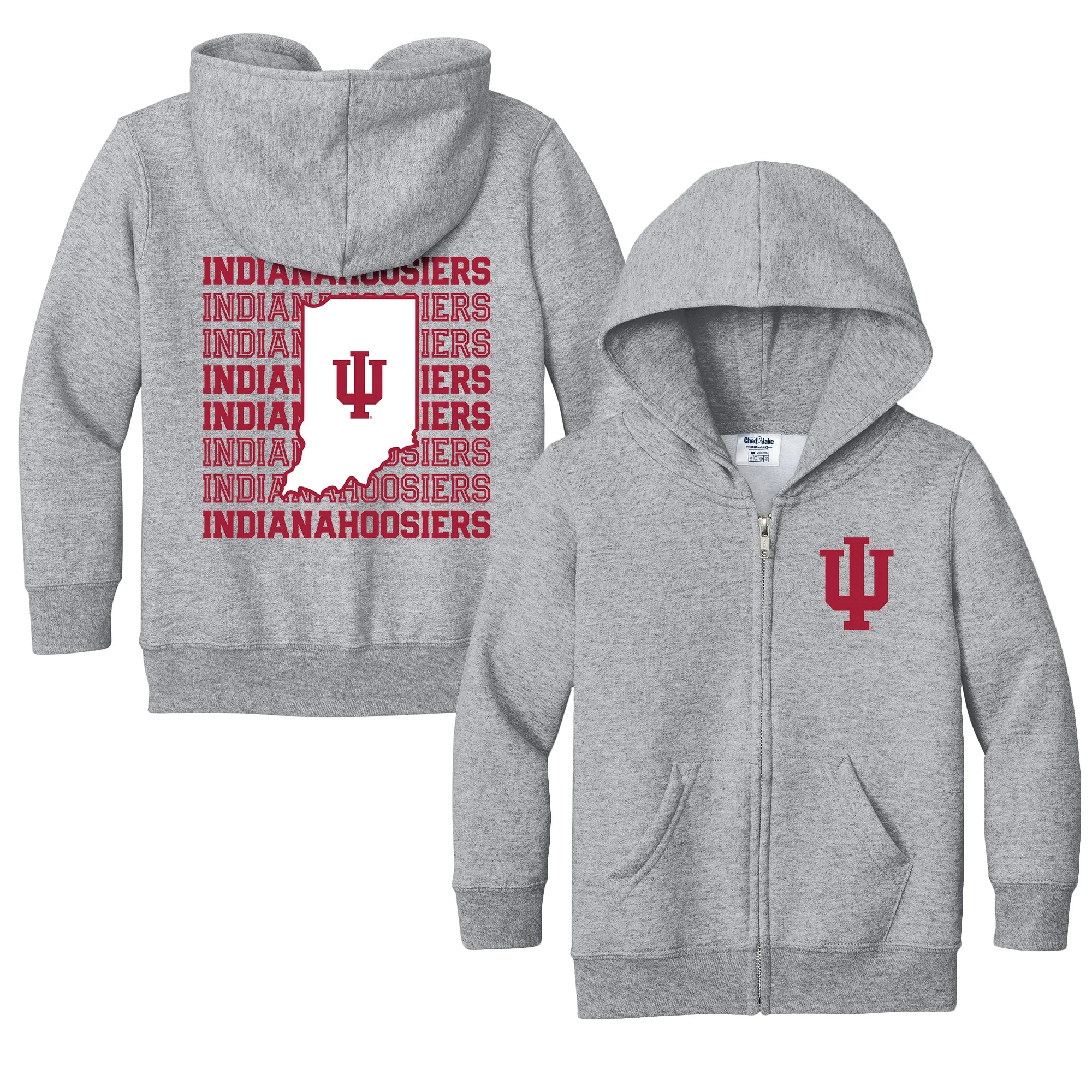 Indiana Hoosiers Retro Toddler Full-Zip Sweatshirt