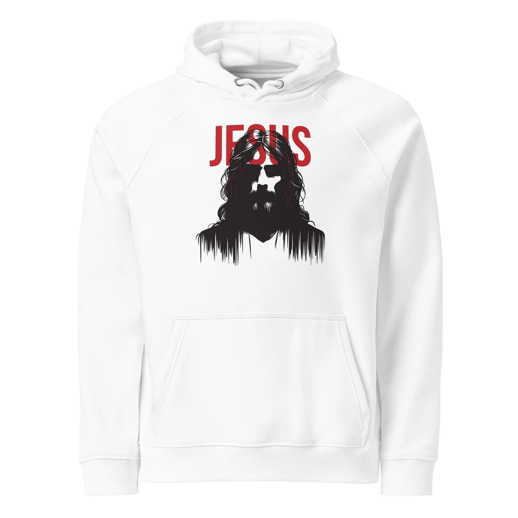 Jesus Graphics Men Eco Raglan Hoodie