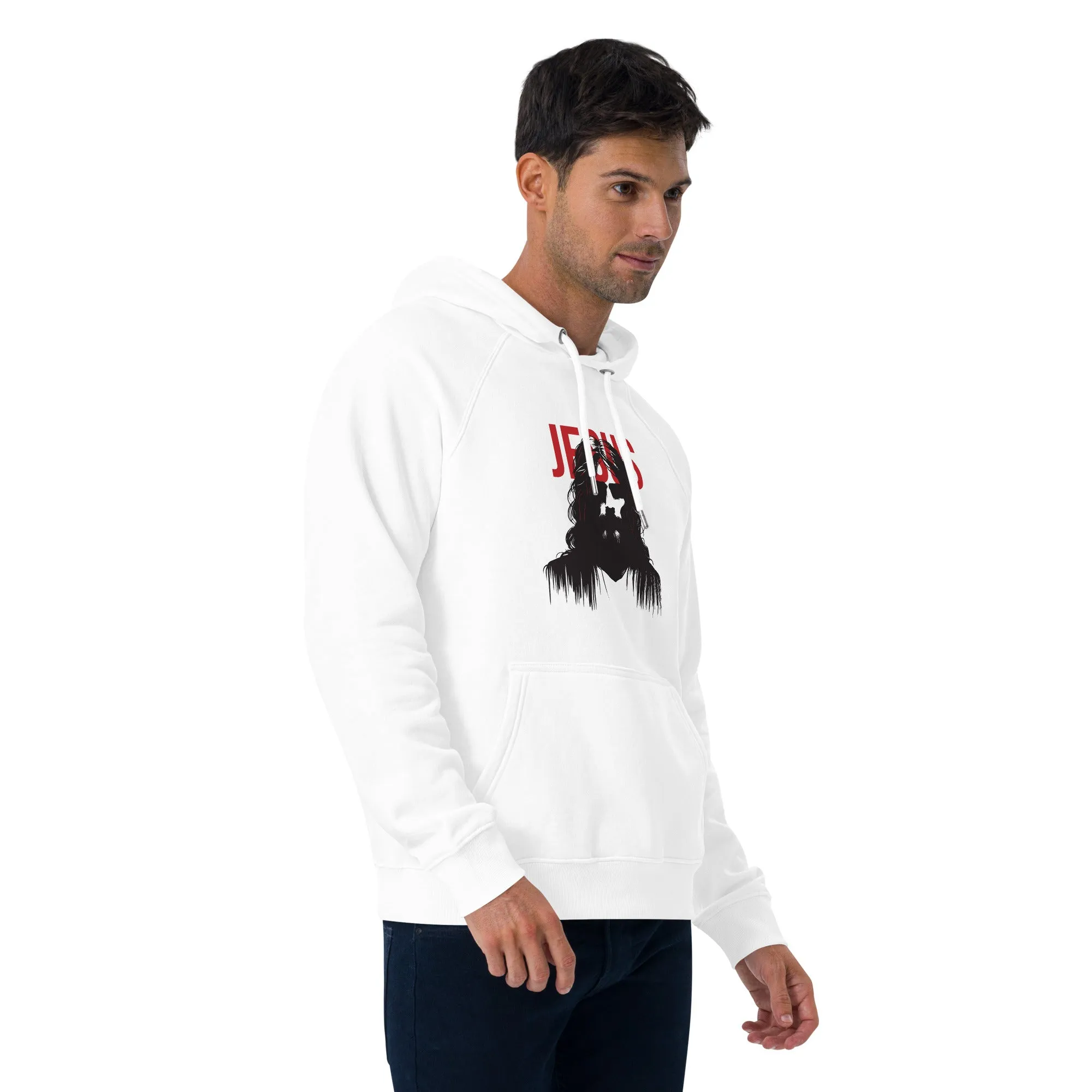 Jesus Graphics Men Eco Raglan Hoodie