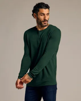 Kale Waffle Long Sleeve Henley