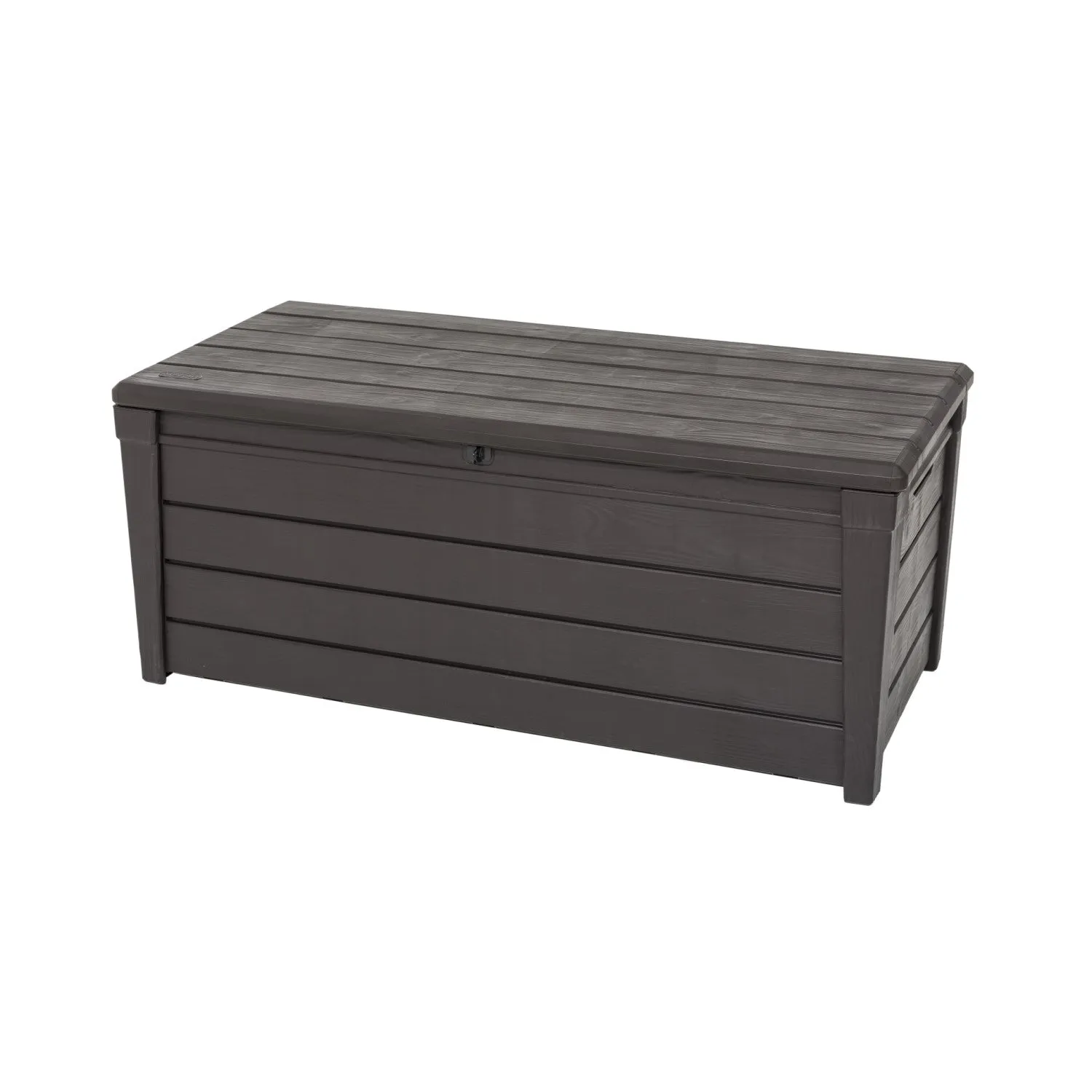 Keter Saxon Garden Storage Box - Brown Wood Effect - 454L