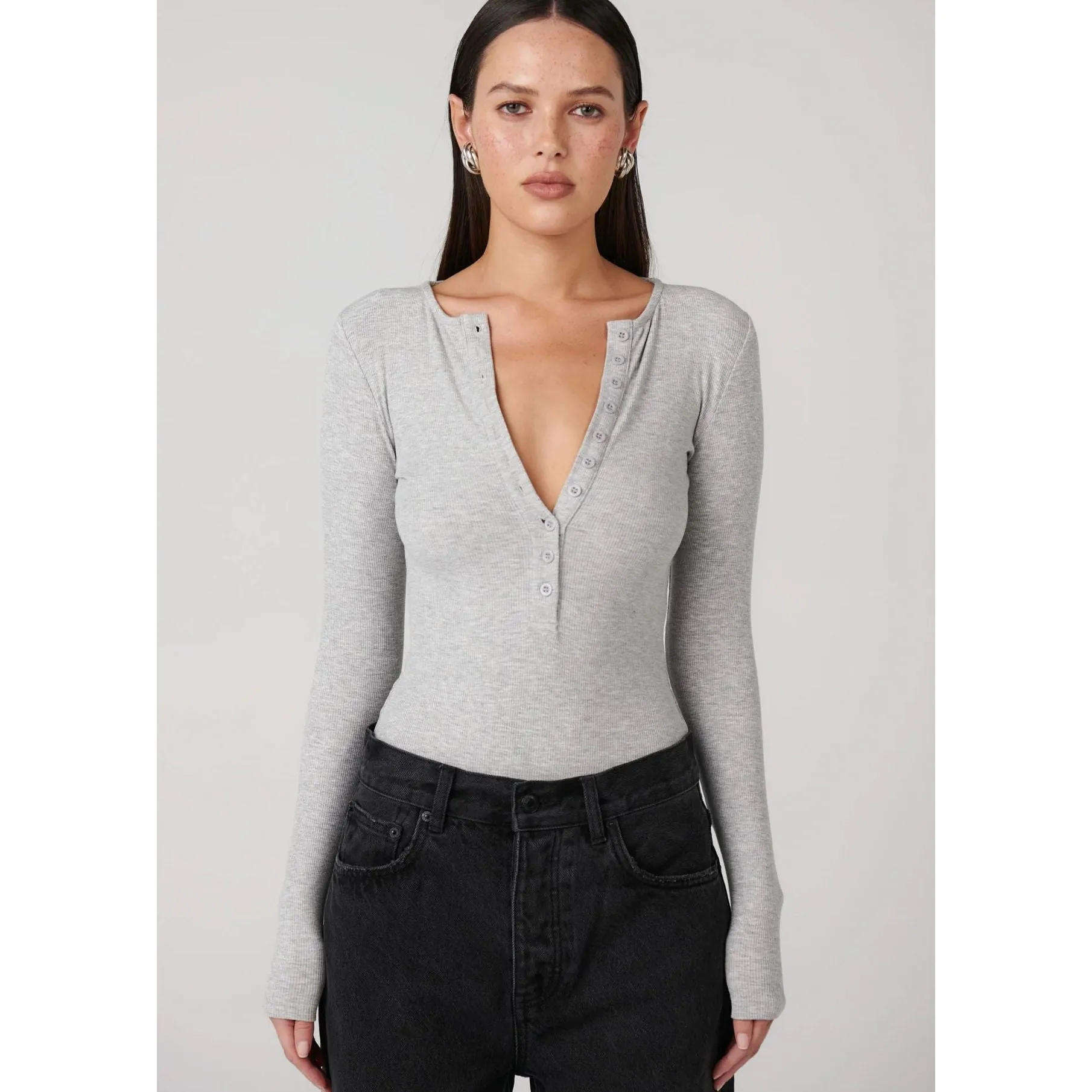 Lara Bodysuit Grey Marle