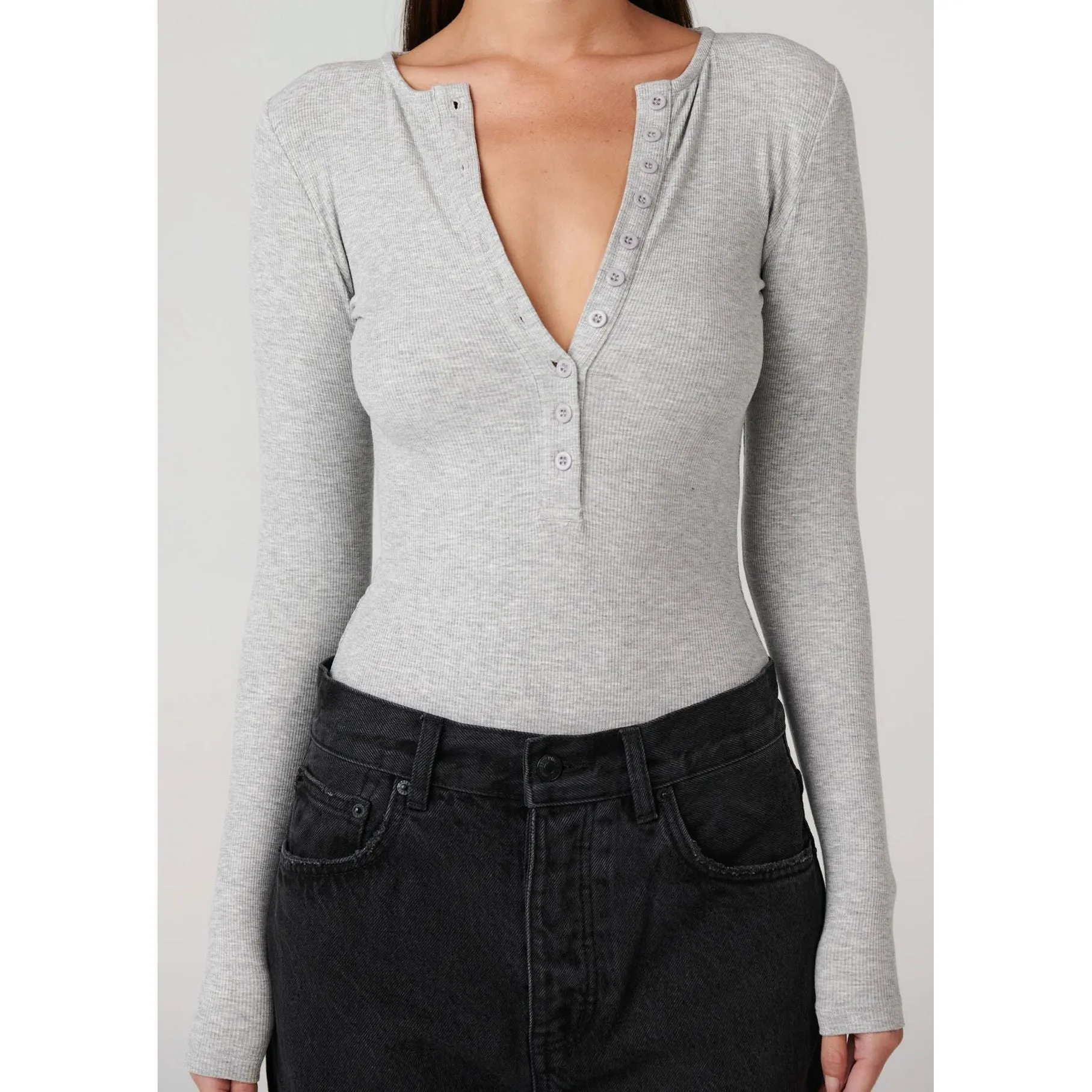 Lara Bodysuit Grey Marle