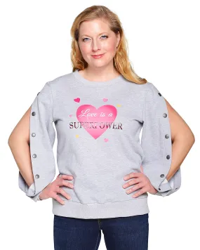 Long Sleeve Dialysis Shirts for Women, Arm Port Access,Makes Best Dialysis Patient Gift "Superpower"